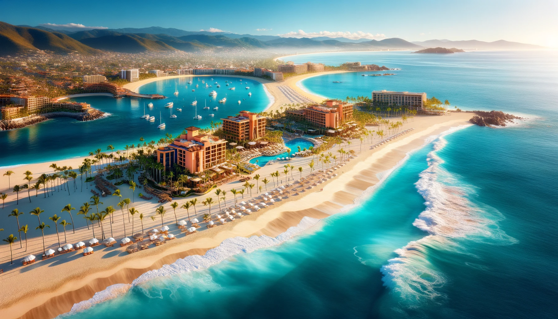 Stunning view of Garza Blanca Beach in Puerto Vallarta