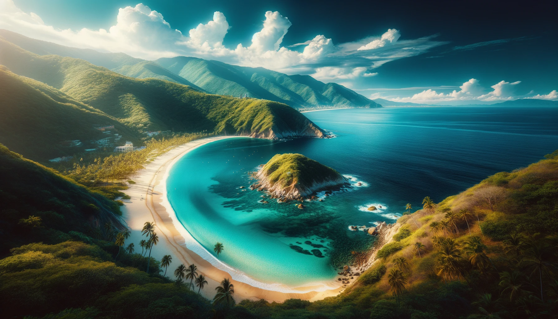 Captivating view of Las Gemelas Beach in Puerto Vallarta