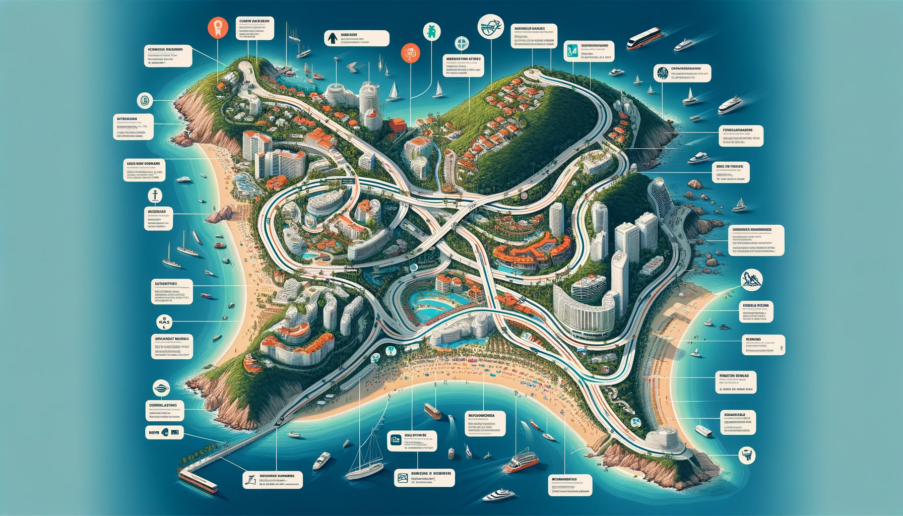 Comprehensive map showing routes to Mismaloya Beach in Puerto Vallarta